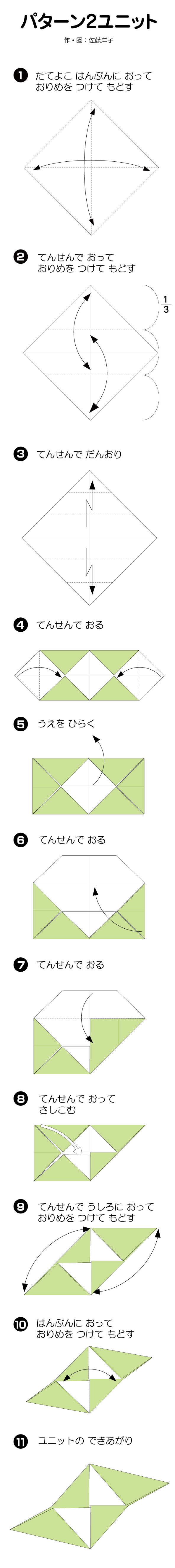 ユニット折り図